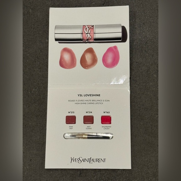 New YSL Yves Saint Laurent Loveshine Lip Oil Stick Pink Trip Wet Guava Raspberry - Picture 2 of 8